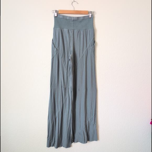 Rick Owens Lilies Forever Bias Hollywood Wide Leg Pants Steel Blue Viscose US 4 - Picture 2 of 8
